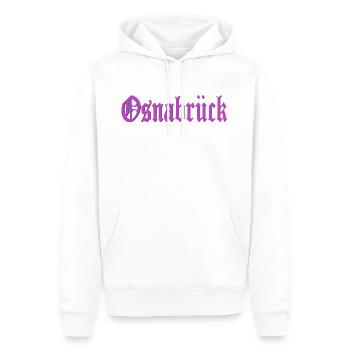 Osnabrück Design - Männer Premium Bio Hoodie - Weiß - Vorne - Nico (187cm)