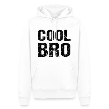 Cool Bro Bruder - Männer Premium Bio Hoodie - Weiß - Vorne - Nico (187cm)