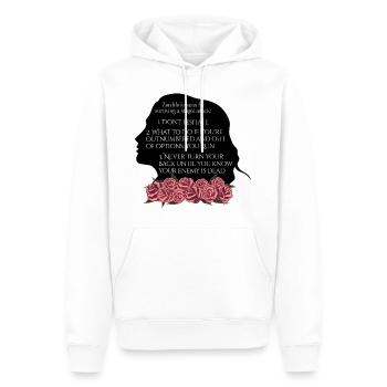 Rose Hathaway, Zen life lessons, Vampire Academy - Männer Premium Bio Hoodie - Weiß - Vorne - Nico (187cm)