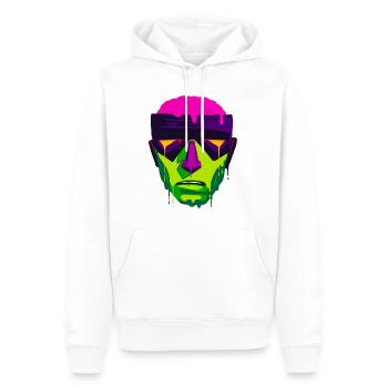 Un beau design de super-héros Revenant - Sweat à capuche Premium bio Homme - blanc - Devant - Nico (187cm)