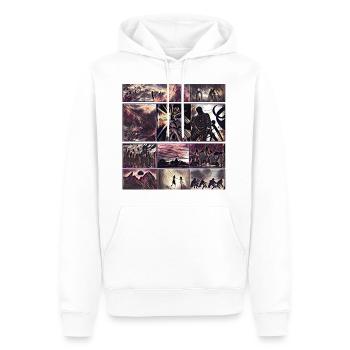 Men's Collection | Online Mode - Men’s Premium Organic Hoodie - white - Front - Nico (187cm)