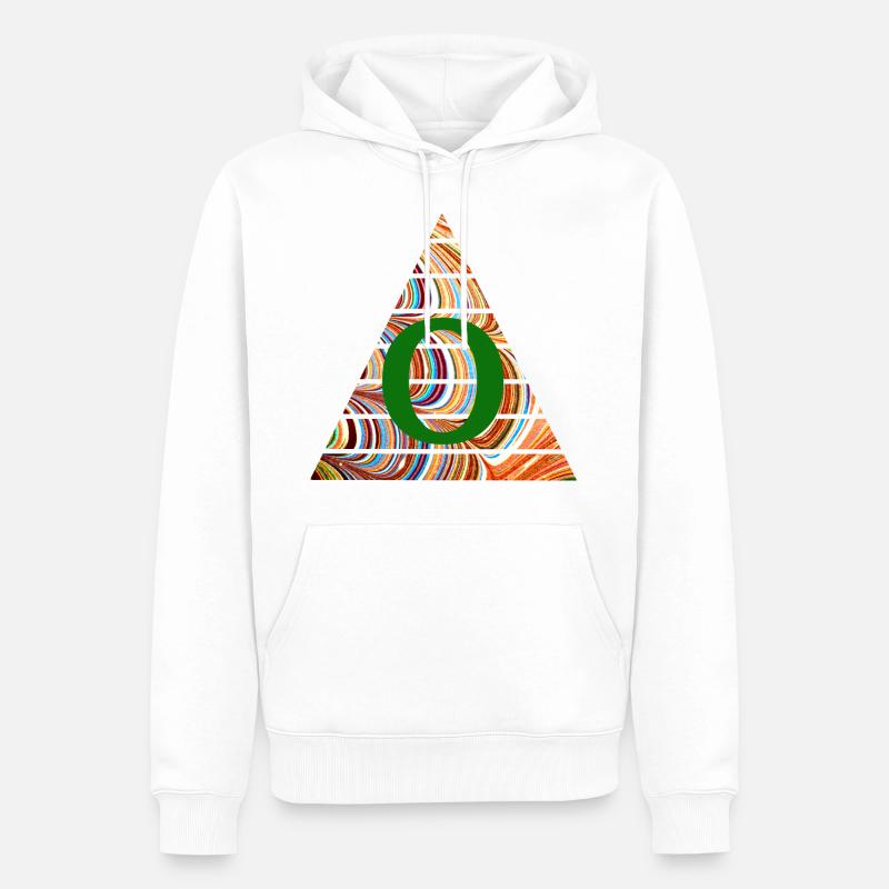 dreieck e 56 o - Männer Premium Bio Hoodie - Weiß