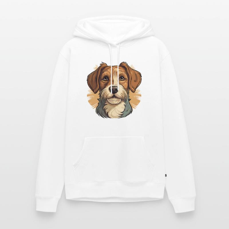 Dog in comic retro style Men’s Premium Organic Hoodie