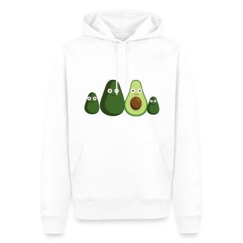 Avocat,Famille,Avocats - Sweat à capuche Premium bio Homme - blanc - Devant - Nico (187cm)