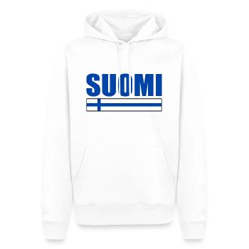 suomi - Männer Premium Bio Hoodie - Weiß - Vorne - Nico (187cm)