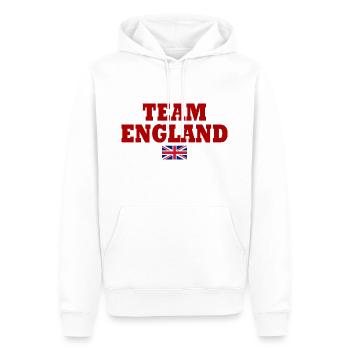 angleterre - Sweat à capuche Premium bio Homme - blanc - Devant - Nico (187cm)