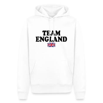 angleterre - Sweat à capuche Premium bio Homme - blanc - Devant - Nico (187cm)