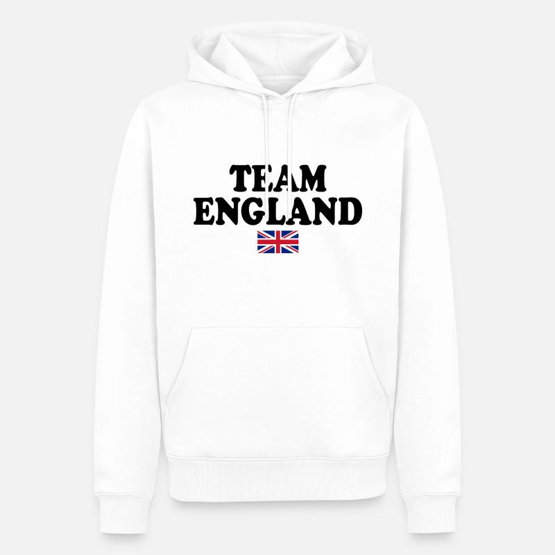 angleterre - Sweat à capuche Premium bio Homme - blanc