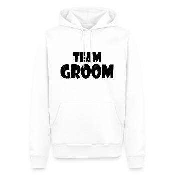 Team groom - Männer Premium Bio Hoodie - Weiß - Vorne - Nico (187cm)