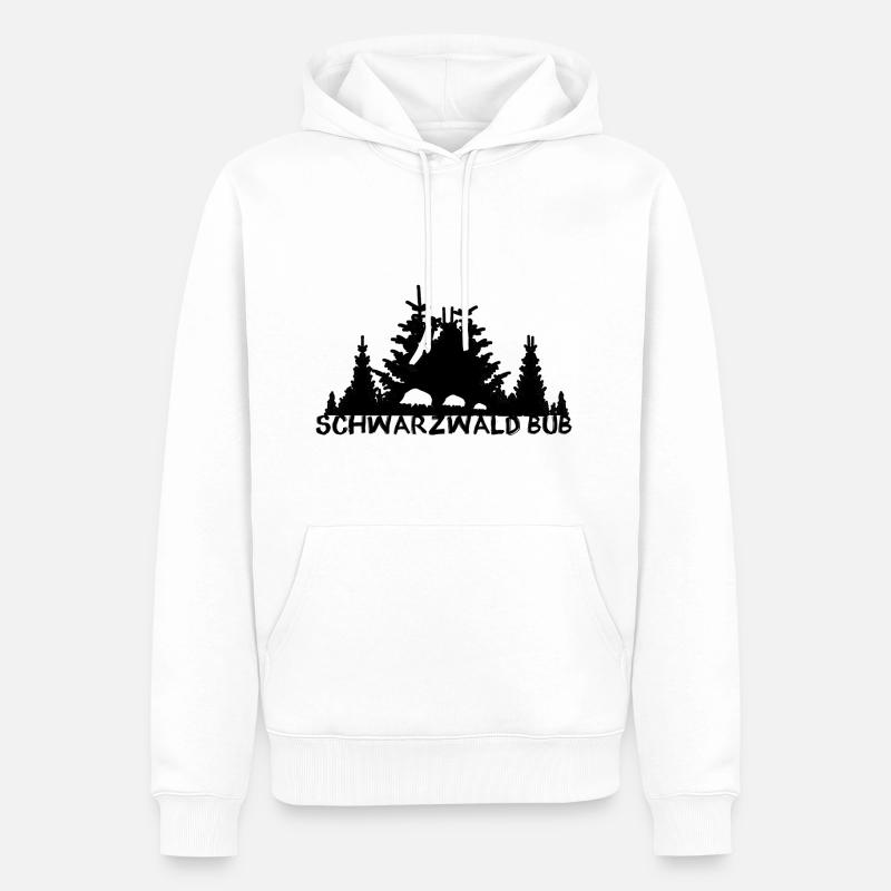 bub ,schwarzwald ,Jäger,wald,schwarzwald bub - Männer Premium Bio Hoodie - Weiß