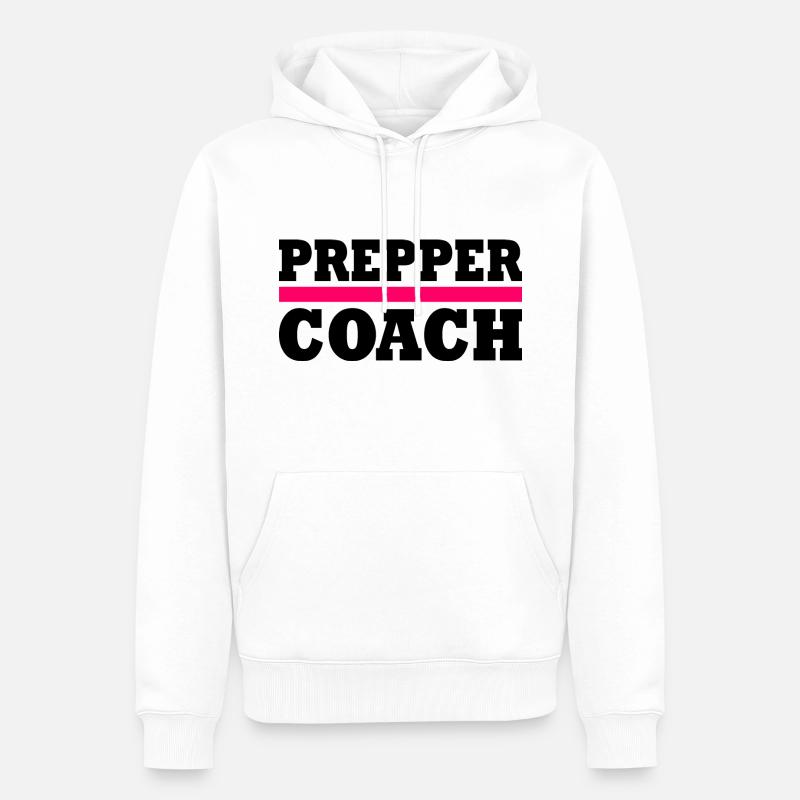 Prepper - Sweat à capuche Premium bio Homme - blanc