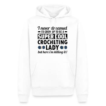 Häkeln Häkeln Stricken Häkeln Lustig - Männer Premium Bio Hoodie - Weiß - Vorne - Nico (187cm)