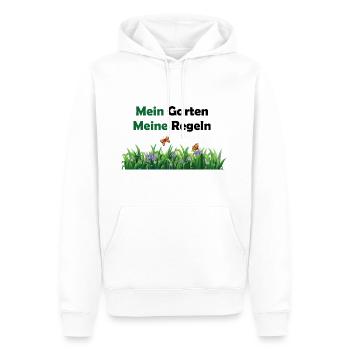 Mein Garten Meine Regeln Gärtner Gartenarbeit - Männer Premium Bio Hoodie - Weiß - Vorne - Nico (187cm)