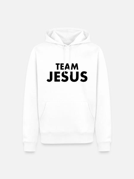 Team jesus - Men’s Premium Organic Hoodie - white