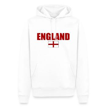 England - Männer Premium Bio Hoodie - Weiß - Vorne - Nico (187cm)