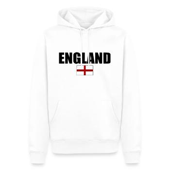 angleterre - Sweat à capuche Premium bio Homme - blanc - Devant - Nico (187cm)