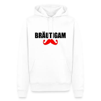bräutigam - Männer Premium Bio Hoodie - Weiß - Vorne - Nico (187cm)