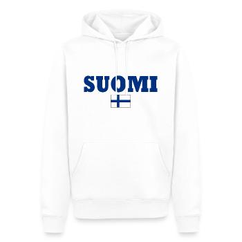 Suomi - Sweat à capuche Premium bio Homme - blanc - Devant - Nico (187cm)