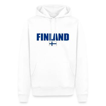 Finlande - Sweat à capuche Premium bio Homme - blanc - Devant - Nico (187cm)