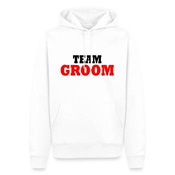 Team groom - Männer Premium Bio Hoodie - Weiß - Vorne - Nico (187cm)