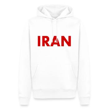 Iran - Sweat à capuche Premium bio Homme - blanc - Devant - Nico (187cm)