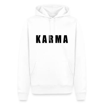 Karma - Sweat à capuche Premium bio Homme - blanc - Devant - Nico (187cm)