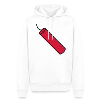 arrêter la tige tnt dynamite exploser explosion - Sweat à capuche Premium bio Homme - blanc - Devant - Nico (187cm)