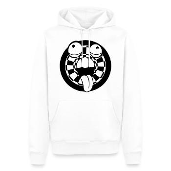 sport darts spielen verein pfeil zielscheibe verru - Männer Premium Bio Hoodie - Weiß - Vorne - Nico (187cm)