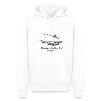 Friendship, Freunde, Freundschaft, Geschwister, - Männer Premium Bio Hoodie - Weiß - Vorne - Nico (187cm)