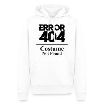 Error 404 Costume not found Kostüm Halloween Party - Männer Premium Bio Hoodie - Weiß - Vorne - Nico (187cm)