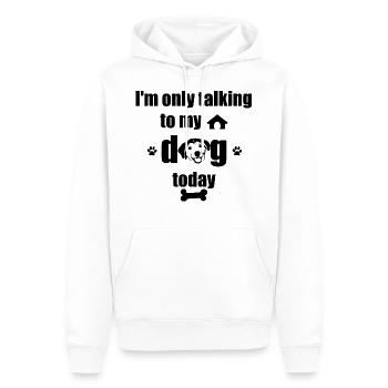 Dog-Lover - Men’s Premium Organic Hoodie - white - Front - Nico (187cm)