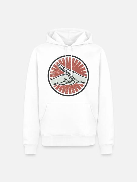Respect - That's the way - Men’s Premium Organic Hoodie - white