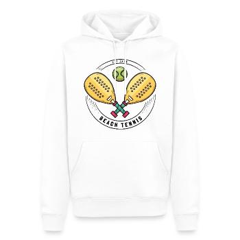 I can't I have padel - Men’s Premium Organic Hoodie - white - Front - Nico (187cm)