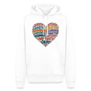 And That's Okay – Neurodivergent Mind - Männer Premium Bio Hoodie - Weiß - Vorne - Nico (187cm)