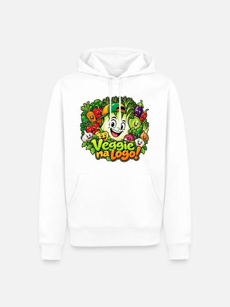 Lustiger Fenchel - Männer Premium Bio Hoodie - Weiß