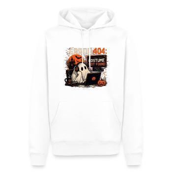 Error 404: Costume Not Found – Halloween Ghost - Männer Premium Bio Hoodie - Weiß - Vorne - Nico (187cm)