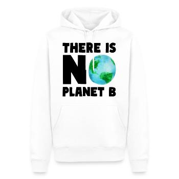 THERE IS NO PLANET B Environment Nature Climate - Men’s Premium Organic Hoodie - white - Front - Nico (187cm)
