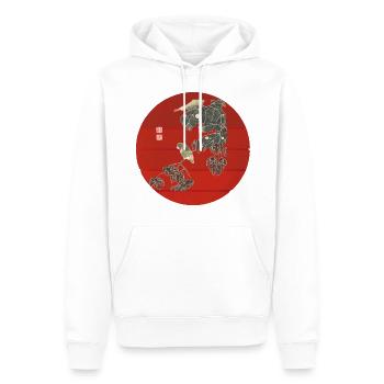 Japanische Kunst Vintage - Männer Premium Bio Hoodie - Weiß - Vorne - Nico (187cm)