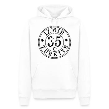 Izmir 35 Vintage - Männer Premium Bio Hoodie - Weiß - Vorne - Nico (187cm)