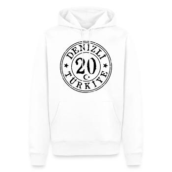Denizli 20 Vintage - Männer Premium Bio Hoodie - Weiß - Vorne - Nico (187cm)