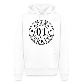 Adana 01 Vintage - Männer Premium Bio Hoodie - Weiß - Vorne - Nico (187cm)
