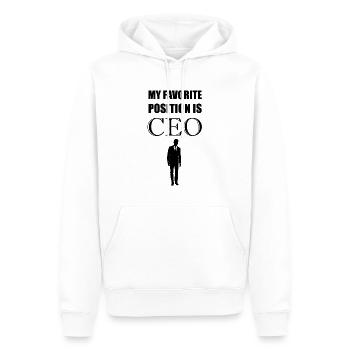 My Favorite Position Is CEO - Männer Premium Bio Hoodie - Weiß - Vorne - Nico (187cm)
