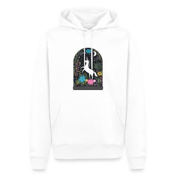 Einhorn Unicorn Welt für Kinder Glitzer - Männer Premium Bio Hoodie - Weiß - Vorne - Nico (187cm)