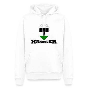 Hannover Footballer - Men’s Premium Organic Hoodie - white - Front - Nico (187cm)