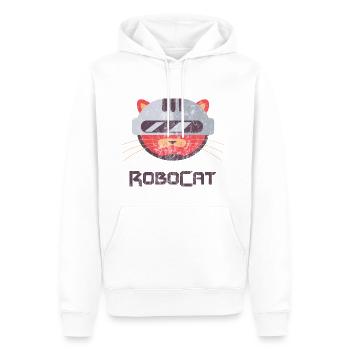 ROBOCAT - Katzen Kater Roboter Comicfigur Geschenk - Sweat à capuche Premium bio Homme - blanc - Devant - Nico (187cm)