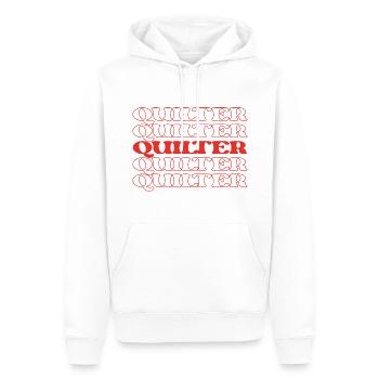 Quilter, Näher, Quiltarbeiter, Quiltmaker, Quiltexperte - Männer Premium Bio Hoodie - Weiß - Vorne - Nico (187cm)