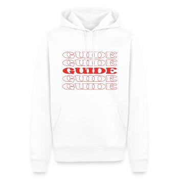 Guide Leader Instructeur Directeur Mentor - Sweat à capuche Premium bio Homme - blanc - Devant - Nico (187cm)