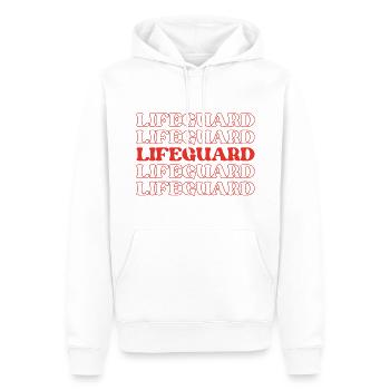 Rettungsschwimmer, Wasserschutzbeauftragter, Bademeister - Männer Premium Bio Hoodie - Weiß - Vorne - Nico (187cm)