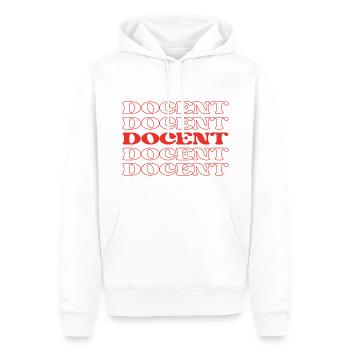 Docent Guide Teacher Instructor Lecturer - Men’s Premium Organic Hoodie - white - Front - Nico (187cm)