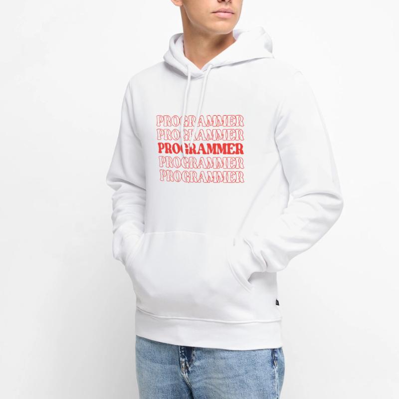 Programmierer, Programmierer, Entwickler, Programmierer, Software-Ingenieur Männer Premium Bio Hoodie